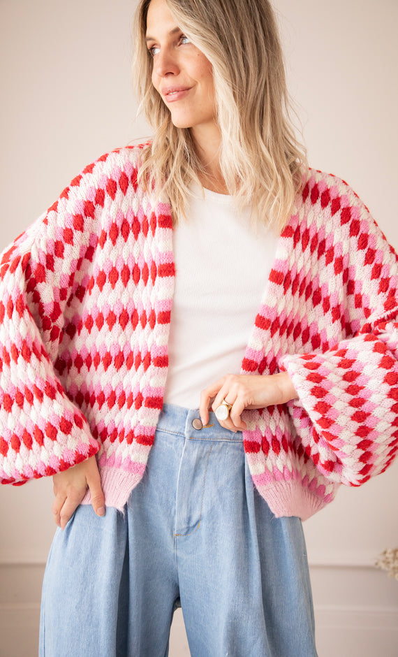 Bubbly Dreams Baby Pink/Red - Vest