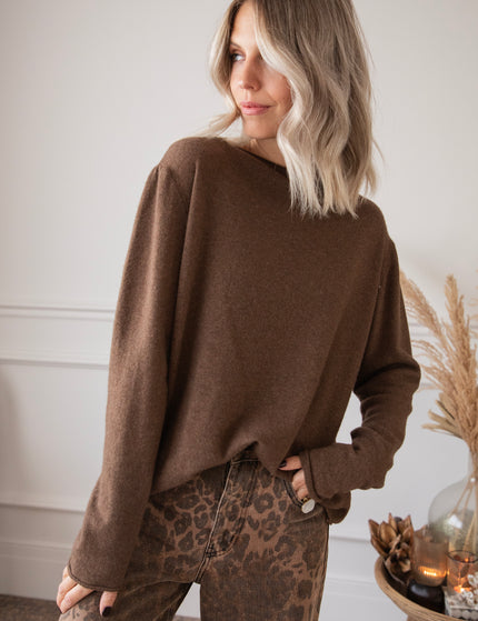 Pullover - A True Basic - Braun