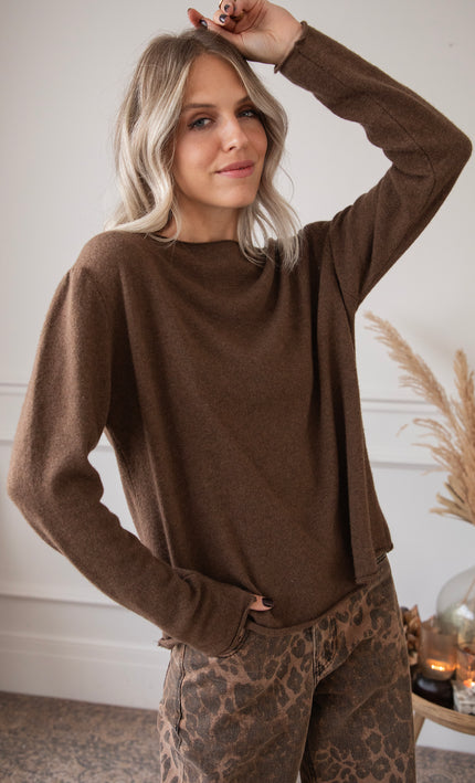 Pullover - A True Basic - Braun