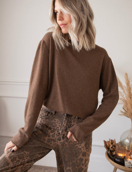 Pullover - A True Basic - Braun