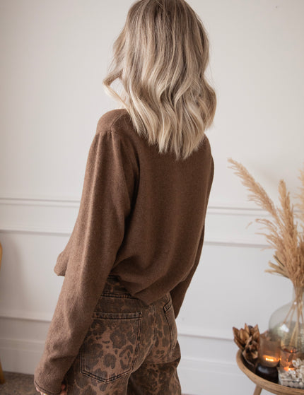 Pullover - A True Basic - Braun