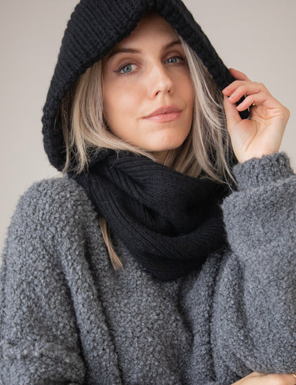 Cozy Capuchon Black - Scarf