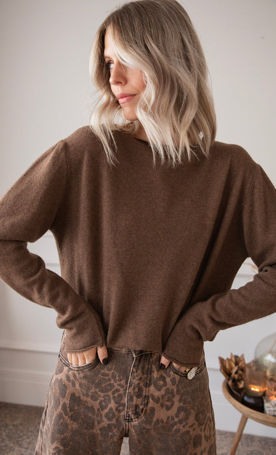 A True Basic Brown - Sweater