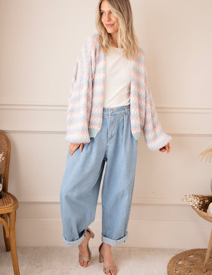 Weste - Bubbly Dreams - Babyblau/Babypink