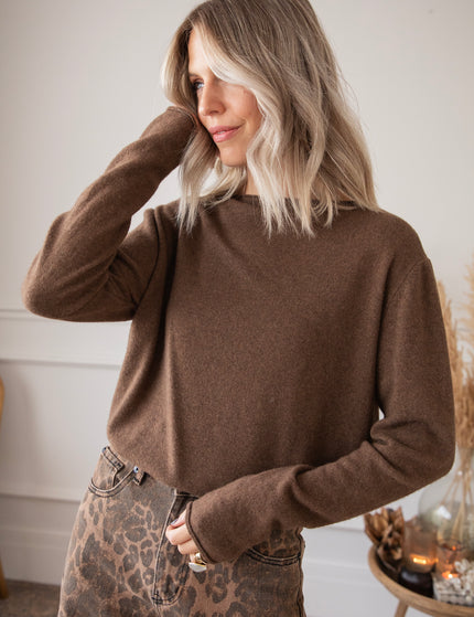 Pullover - A True Basic - Braun