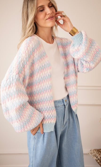 Weste - Bubbly Dreams - Babyblau/Babypink