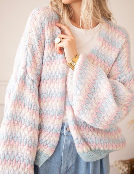 Weste - Bubbly Dreams - Babyblau/Babypink