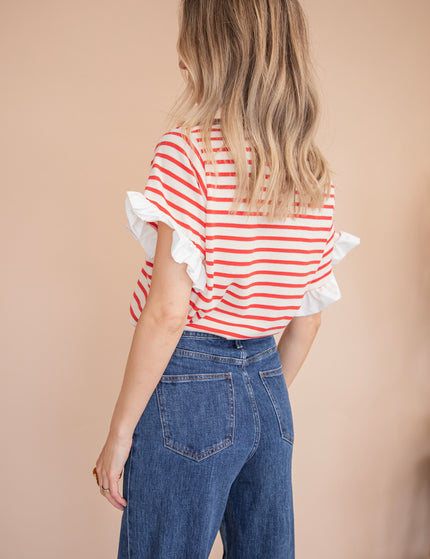 Saline Stripe Red - T-Shirt