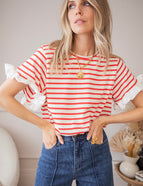 Saline Stripe Red - T-Shirt