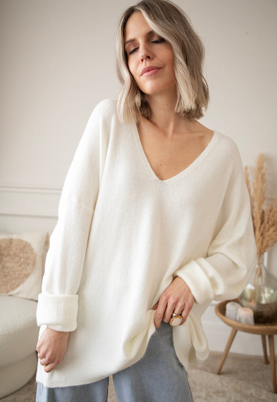 Comfy Billie Cream - Sweater