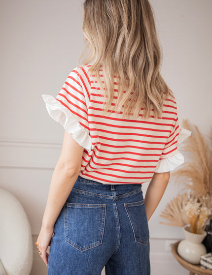 Saline Stripe Red - T-Shirt