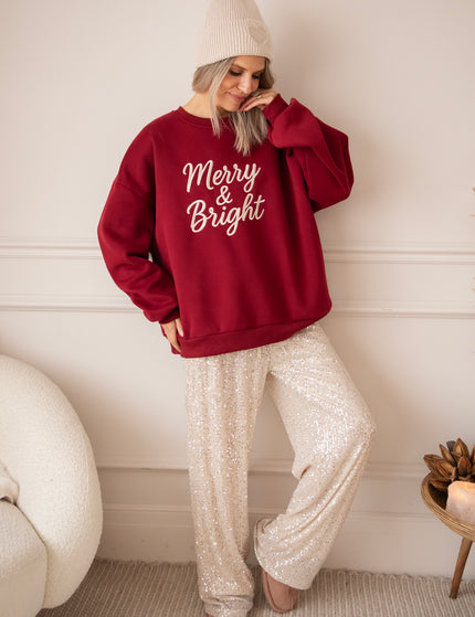 Simplicity Merry & Bright Bordeaux - Sweater