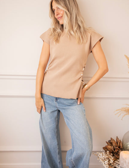 Top - Side Story - Taupe