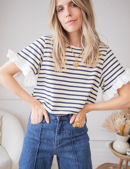 Saline Stripe Blue - T-Shirt