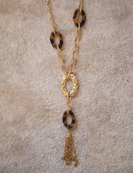 Chain Cherise Gold/Brown - Necklace