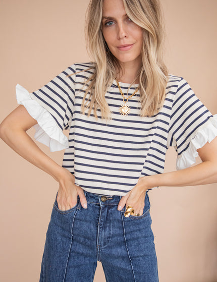 Saline Stripe Blue - T-Shirt