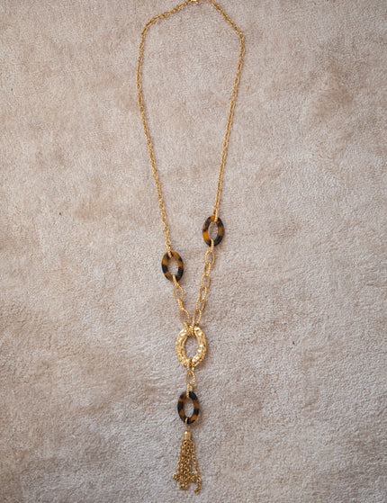 Chain Cherise Gold/Brown - Necklace