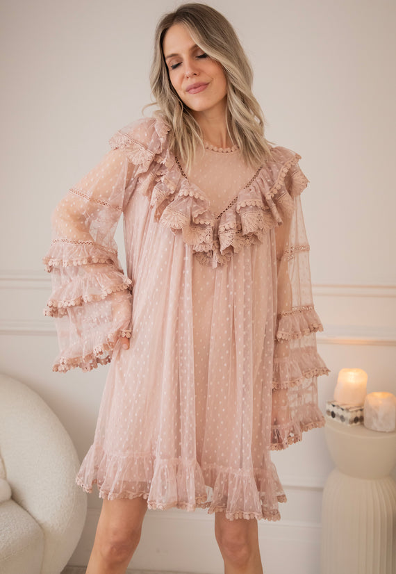 Tule Dreams Old Pink - Jurk