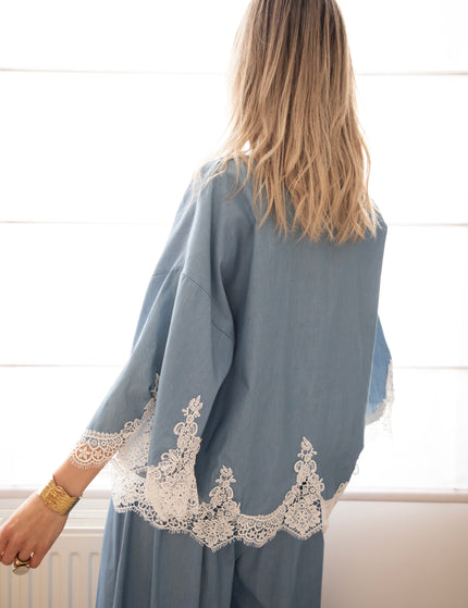 Lucy Lace Blue - Pants