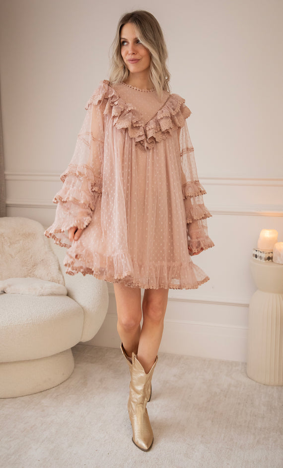 Tule Dreams Old Pink - Jurk