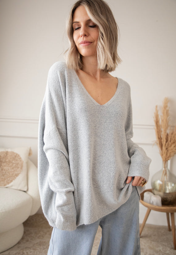 Comfy Billie Soft Grey - Sweater