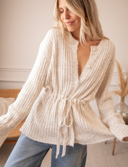 Pull Me Closer Beige - Cardigan