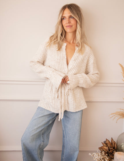 Pull Me Closer Beige - Cardigan
