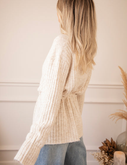 Pull Me Closer Beige - Cardigan