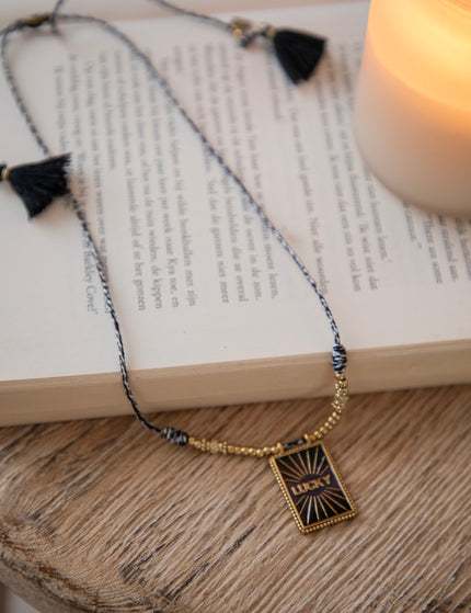 Lucky Tassel Black - Necklace