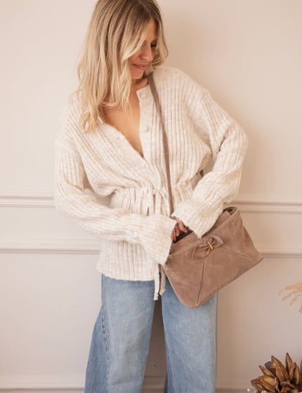 Pull Me Closer Beige - Cardigan