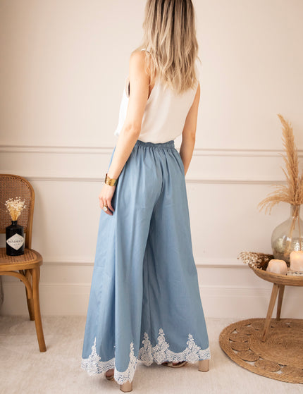 Lucy Lace Blue - Pants