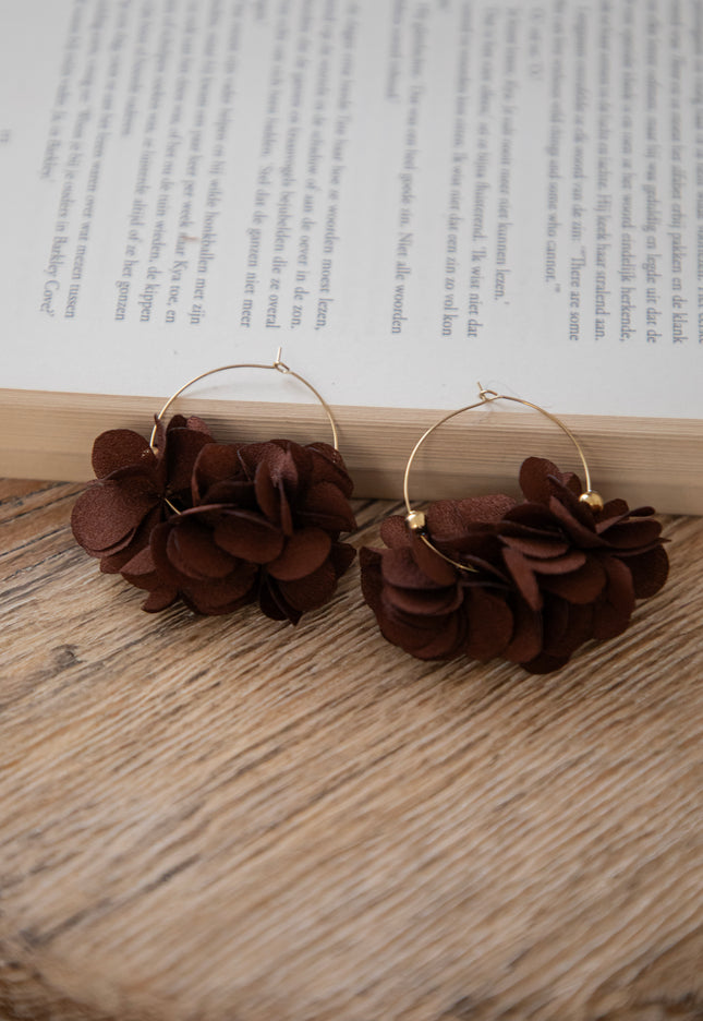 Pretty Punch Brown - Earrings