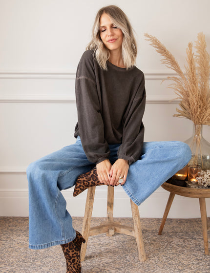 Easy Days Dark Grey - Sweater