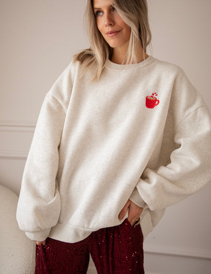 Simplicity Cup Of Christmas Soft Grey - Sweater