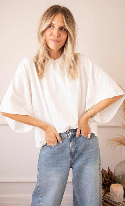 Butterfly Base Off White - T-Shirt