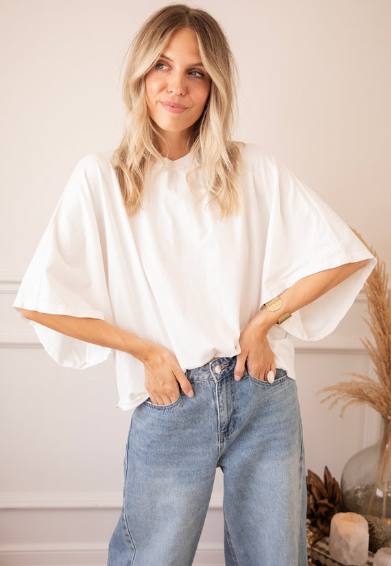 Butterfly Base Off White - T-Shirt
