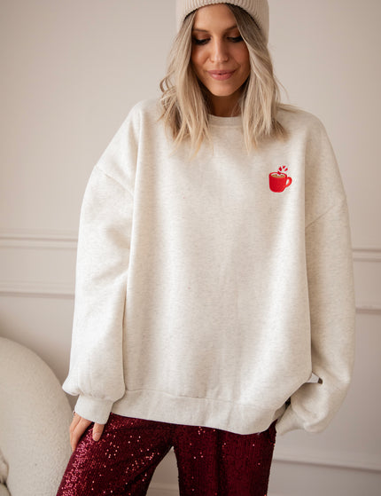 Simplicity Cup Of Christmas Soft Grey - Sweater