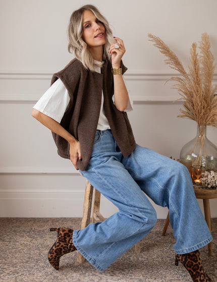 Hug Me Softly Brown - Vest/Jacket