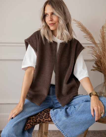 Hug Me Softly Brown - Vest/Jacket