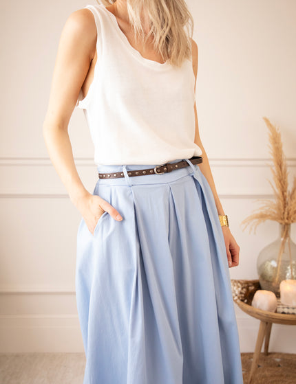 Marlene Palazzo Soft Blue - Broek