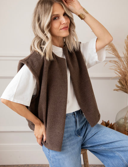 Hug Me Softly Brown - Vest/Jacket