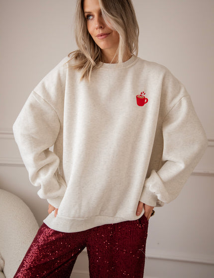 Simplicity Cup Of Christmas Soft Grey - Sweater
