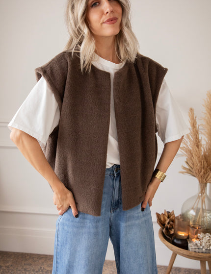 Hug Me Softly Brown - Vest/Jacket