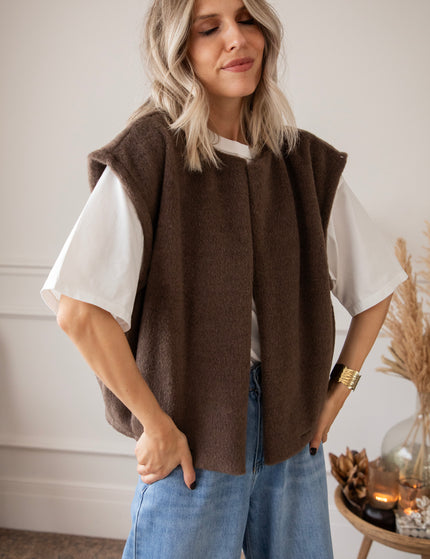 Hug Me Softly Brown - Vest/Jacket