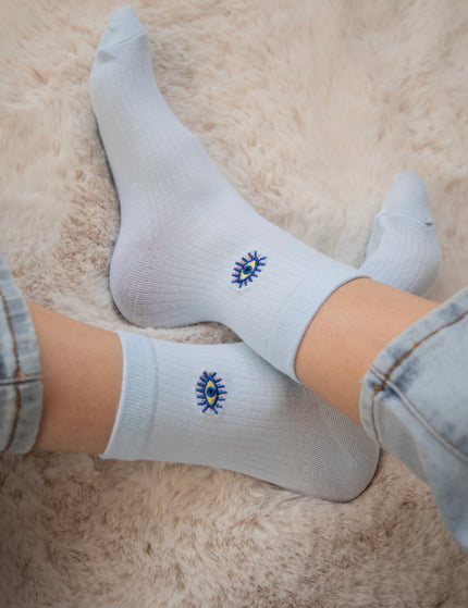 Lotty Eye Baby Blue - Socks
