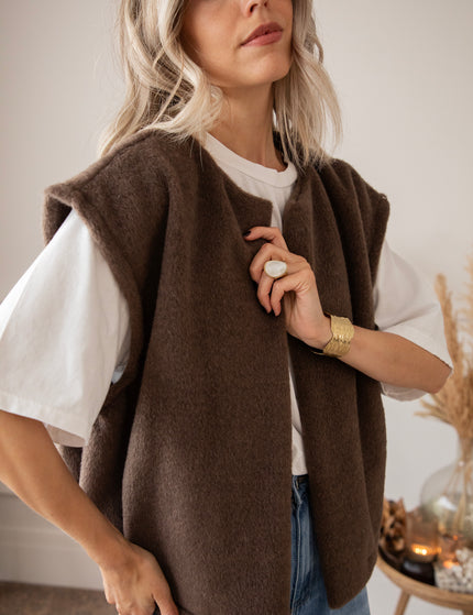 Hug Me Softly Brown - Vest/Jacket
