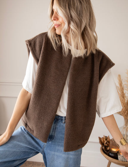 Hug Me Softly Brown - Vest/Jacket