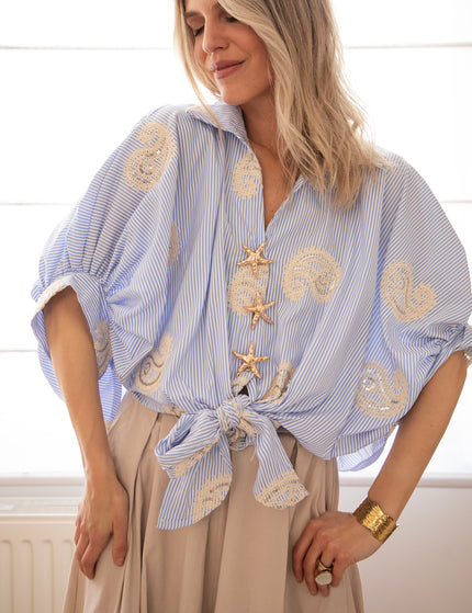 Starfish Stripes Blue - Blouse