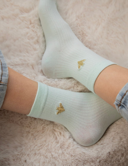 Lotty Bee Mint - Sokken