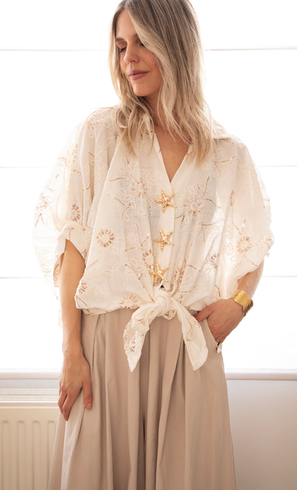 Starfish Blossom Beige - Blouse